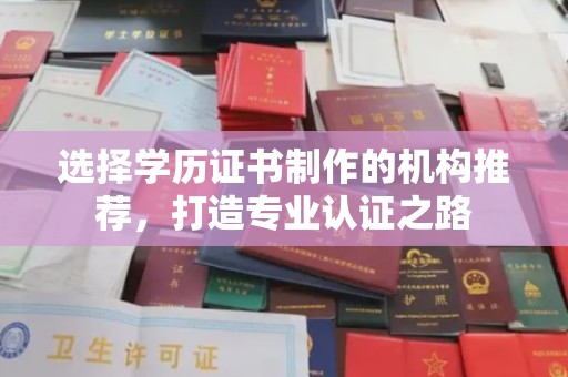 阜沙选择学历证书制作的机构推荐，打造专业认证之路